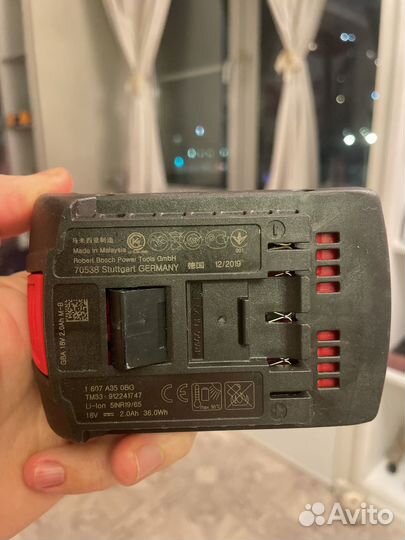 Не рабочие акб bosch GBA 18v 2,0Ah M-B
