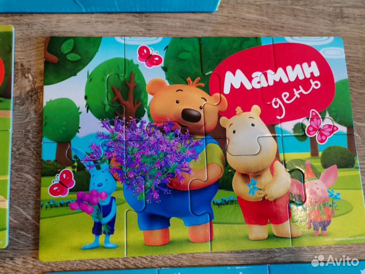 Пазл детский 4 в 1