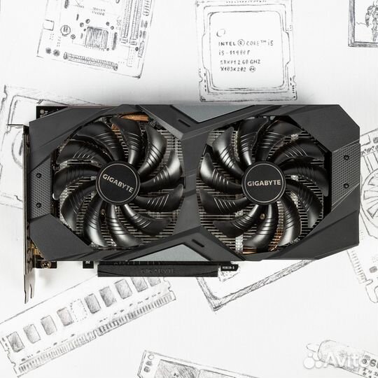 Видеокарта gigabyte GeForce RTX 2060 D6 12Gb