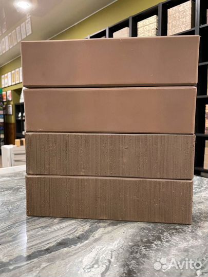 Лицевой кирпич коричневый бархат Керма