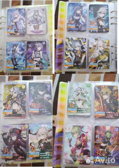 Коллекционные карты геншин редкости R(r)