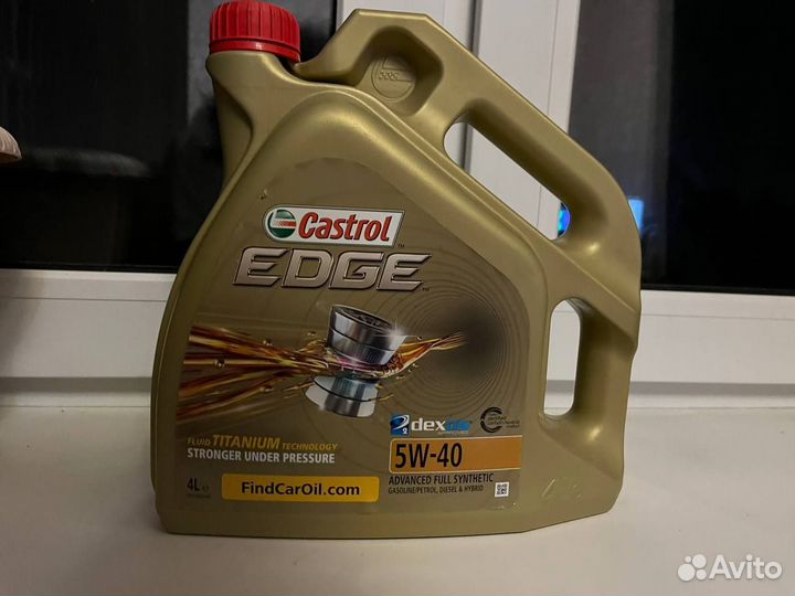 Моторное масло castrol edge 5w40 4 л