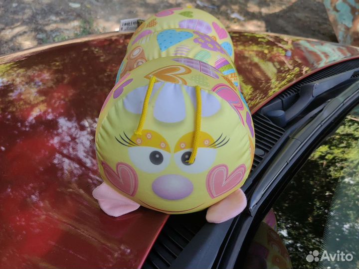 Мягкая игрушка подушка - валик Гусеница новая