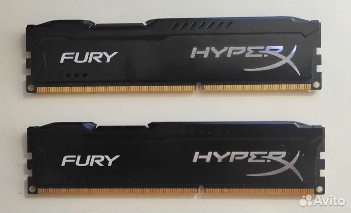 Оперативная память DDR3 Hyper X fury (4 gb х 2)