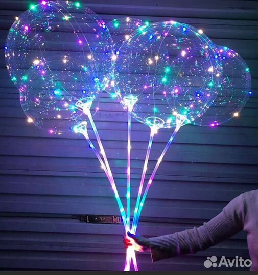 Светящийся баблс, шарики