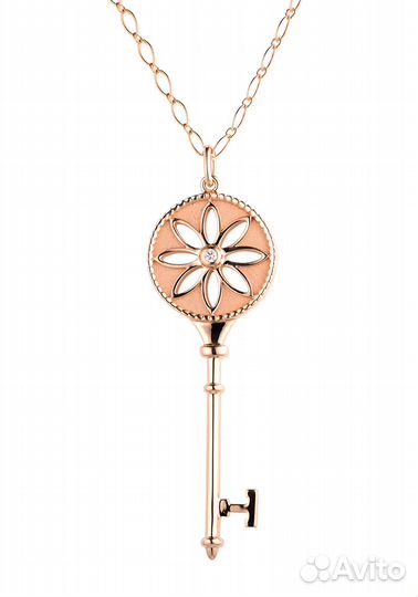 Подвеска Tiffany & Co Daisy Key in Rose Gold with