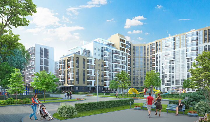 2-к. квартира, 61,8 м², 10/12 эт.
