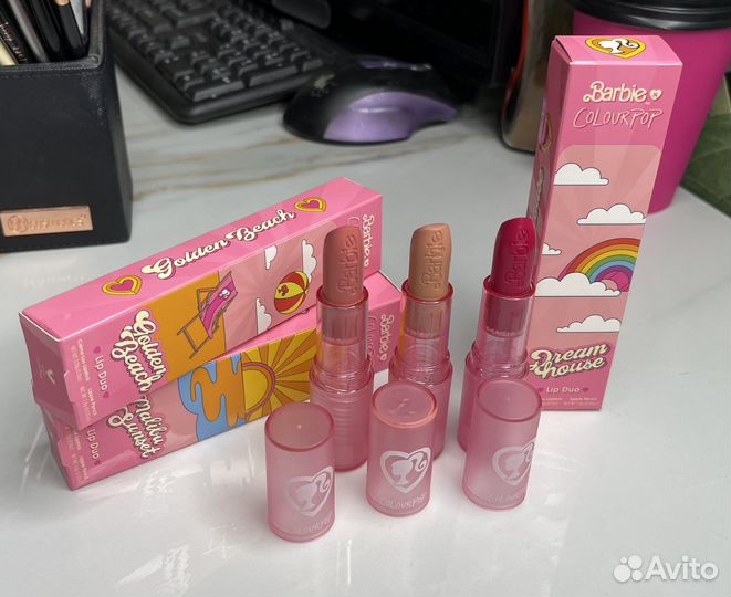 Пигменты, тени, помады, хайлайтеры, бронзеры,тинты