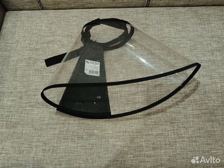 Воротник защитный для собак на липучке с ошейником