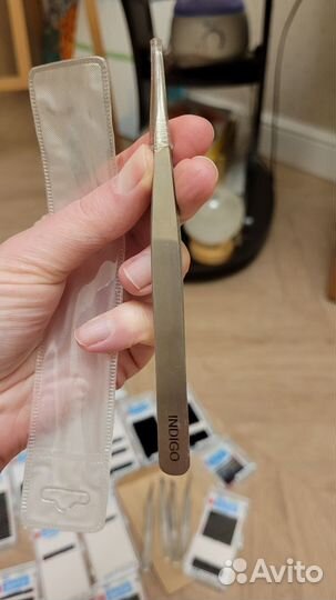 Пинцет для наращивания ресниц