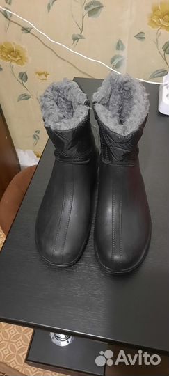 Сапоги с мехом резиновые