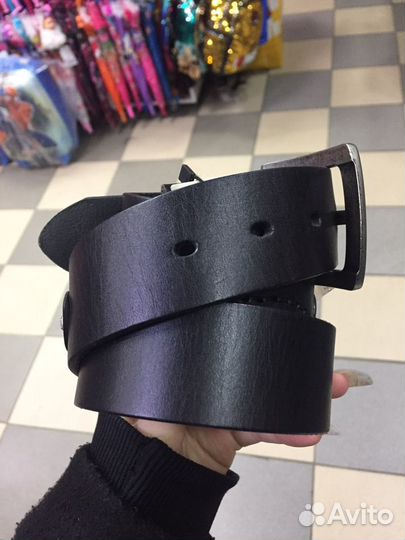 Мужской кожаный ремень