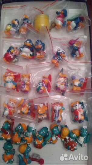 Зайцы-лыжники/слоны киндер из 90-х оригинал