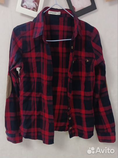 Рубашка в клетку женская 42 44