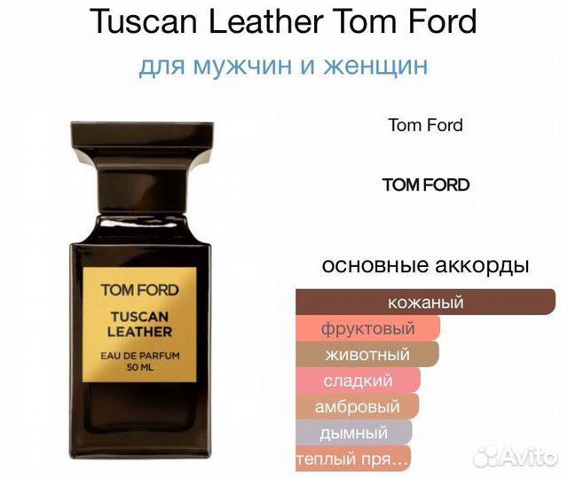 Духи тосканская кожа / Tom ford tuscan leather