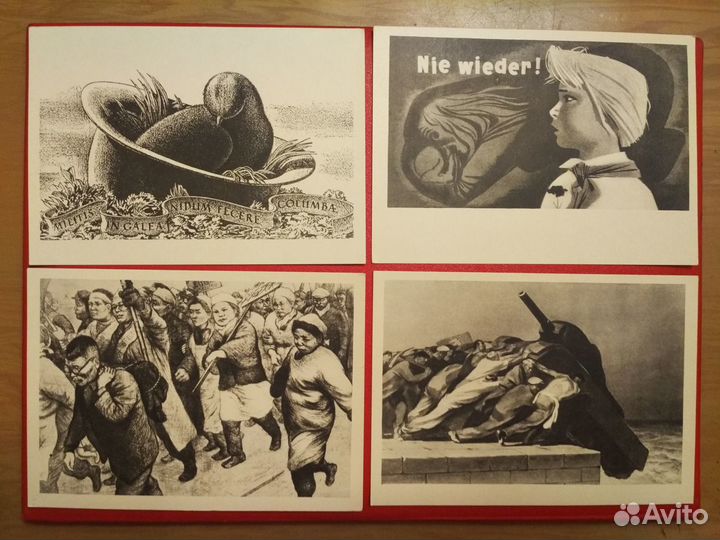 Набор агитационных открыток Борьба за Мир. 1963 г