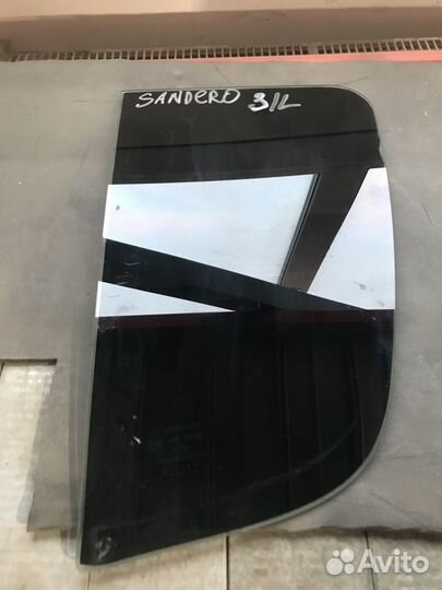 Стекло двери задней левой Renault Sandero 1