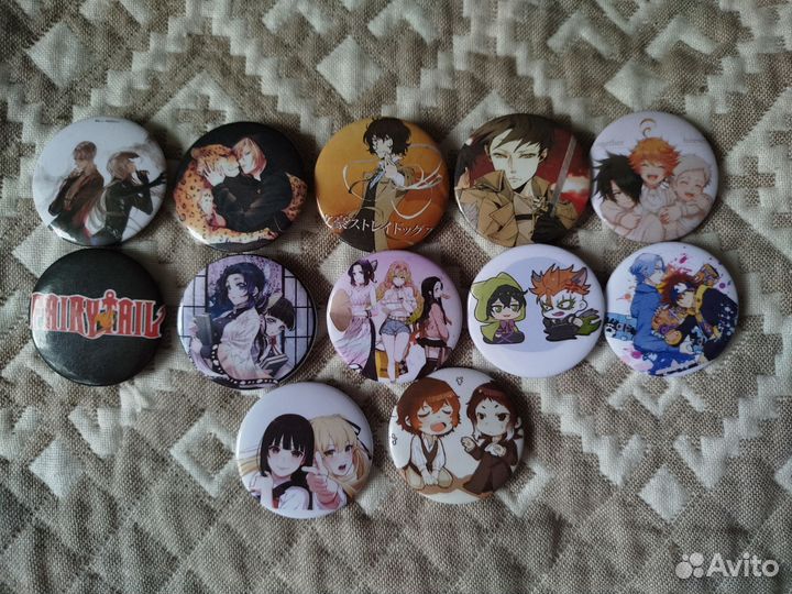 Значки с аниме