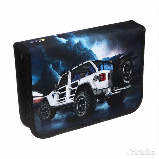 2 шт. Пенал 1 секция, 140 х 200 х 40 мм, 2 откидные планки, тканевый, пкт 09-20 'Джип'
