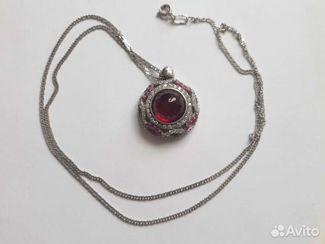 Интересный кулон с цепочкой серебро 925 пробы