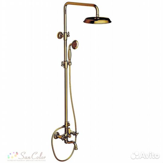 Смеситель для раковины золотой