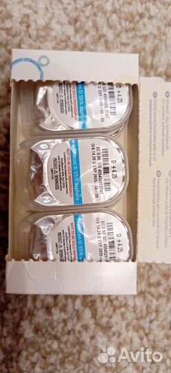 Контактные линзы +4,25 и +4,00 Biomedics 55 (6шт.)