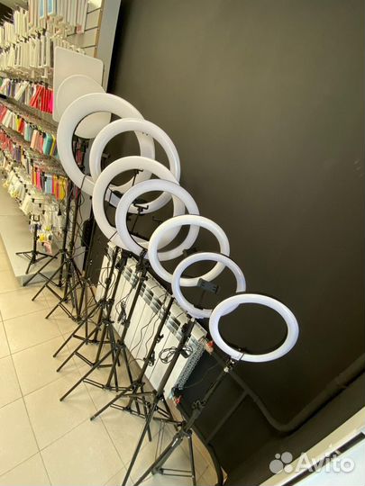 Кольцевая лампа 26-55см