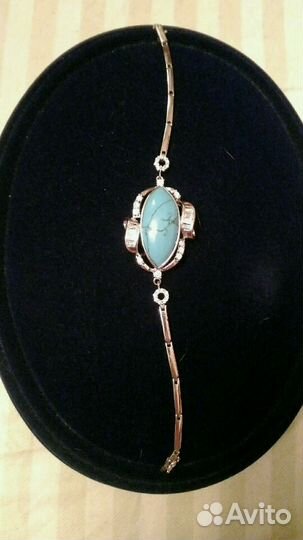 Праздничный комплект из серебра и бирюзы