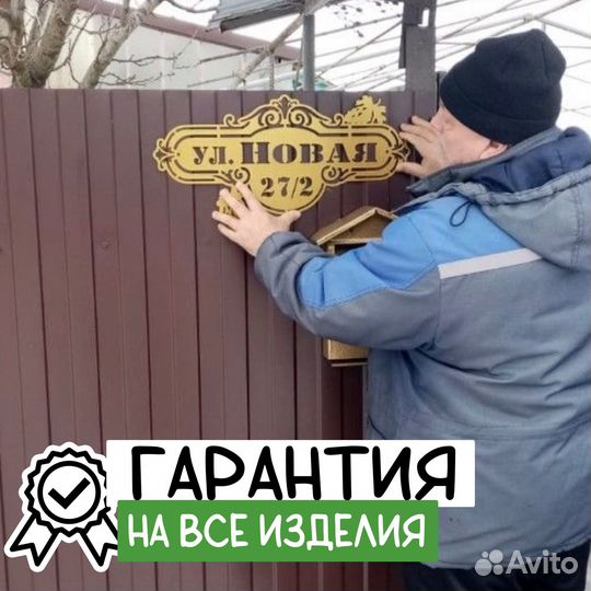 Таблички адресные под заказ металлические