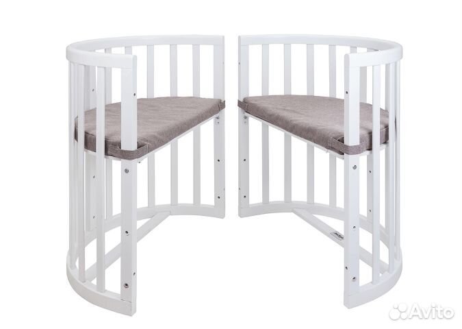 Кроватка-трансформер Ellipsebed (белый)