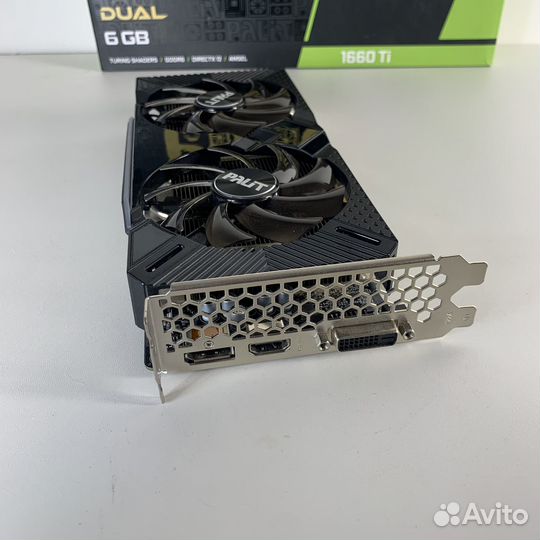 Видеокарта Palit GeForce GTX 1660 Ti Dual 6gb