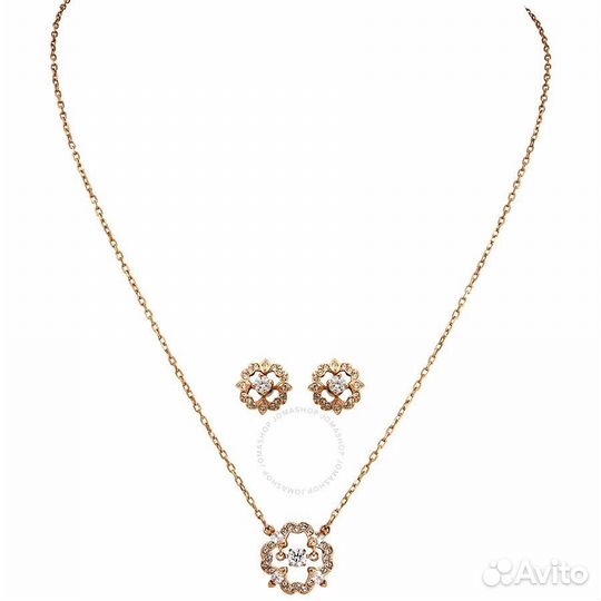 Новые серьги с ожерельем Swarovski