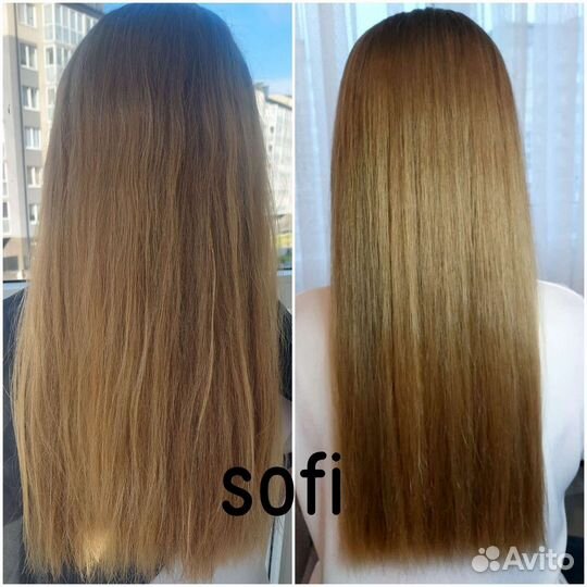 Кератиновое выпрямление волос