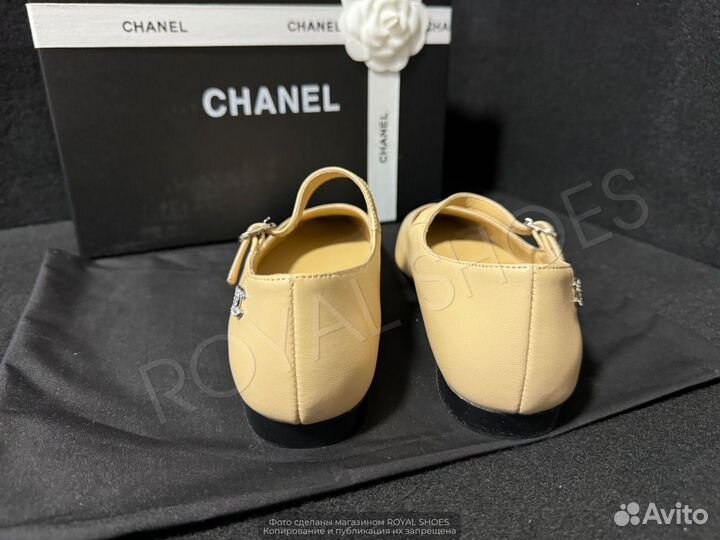 Балетки босоножки женские Chanel