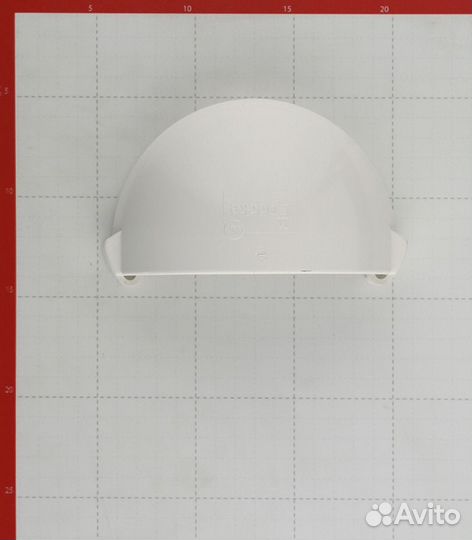 Заглушка желоба пластиковая d140 мм пломбир RAL 90