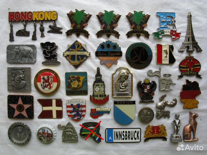 Магниты на холодильник. Часть 2. Зарубежные металл