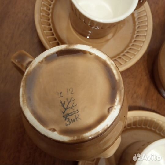 Кофейный сервиз Зик + доп чашки