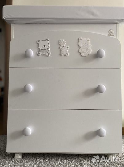 Комод пеленальный Italbaby Happy Family (3 ящика)