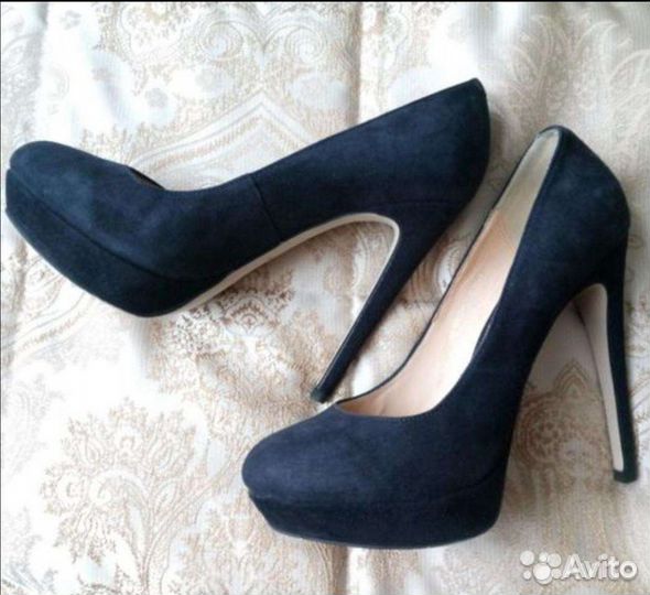 Туфли замшевые