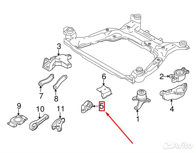 31316875 Опора подушка на Volvo 31277315