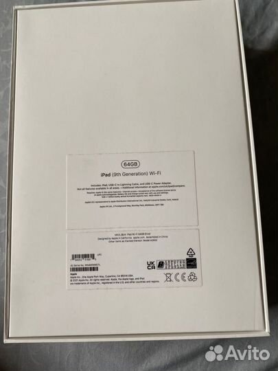Планшет apple iPad 9 поколения 64gb