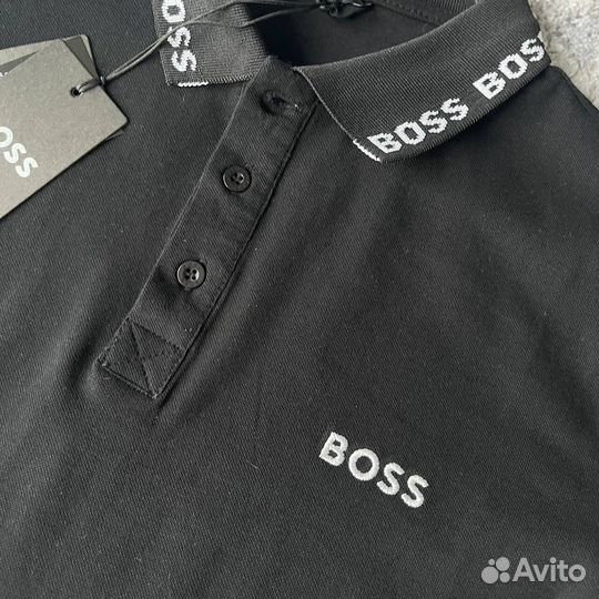 Поло мужское Boss premium