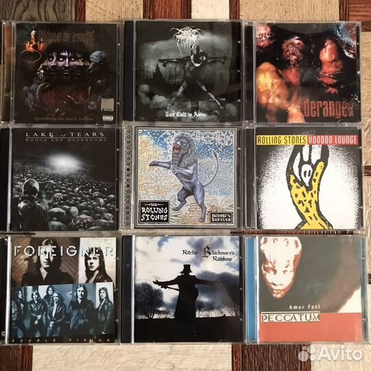 CD manowar motorhead aerosmith lake of tears