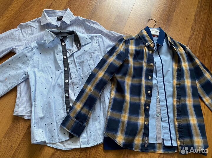 Рубашки на мальчика 128-134 за всё 500