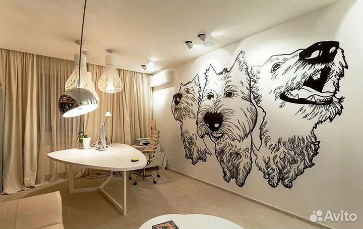 Роспись стен/ Печать вертикальным принтером