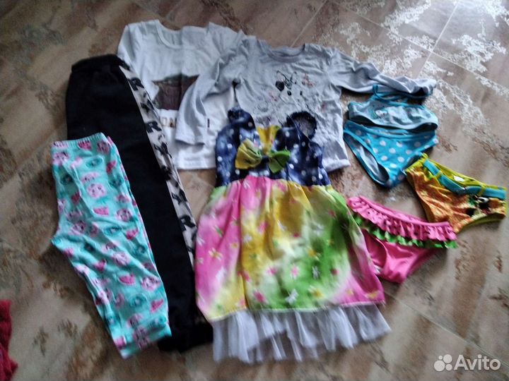 Продам пакетом вещи на девочку 104-110