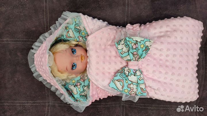 Конверт на выписку для девочки новый