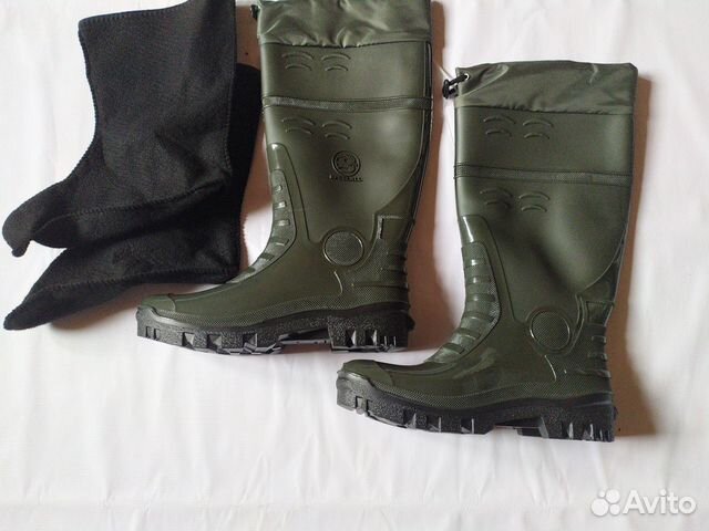 Сапоги резиновые, утеплённые, новые 44р