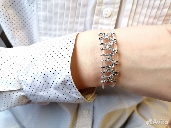 Swarovski Браслет в блестящих бабочках