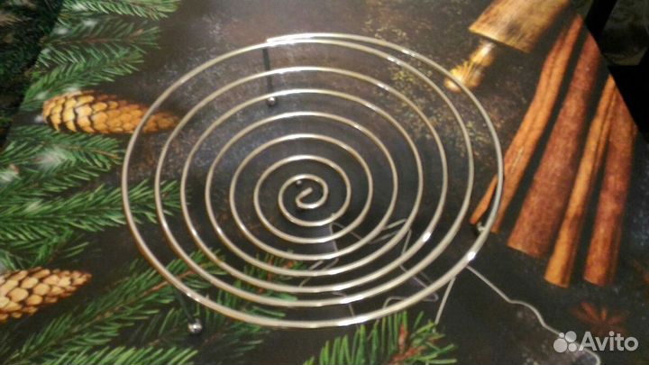 Ваза стильная хром для фруктов 28 см